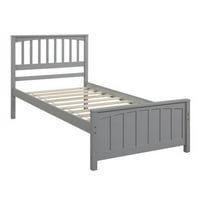 Dizajn Drvena platforma krevet Twin krevet Okvir okvira Madrac Fondacijski san sa zaslonom sa uz uzglavlje