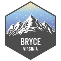 Bryce Virginia Ski avanture Suvenir Vinil naljepnica naljepnica