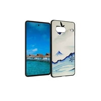 Mystic-planinski-plavo-bijeli-japanski-akvarel-tinter-na otvorenom-Priroda - Telefonska telefon za Google