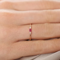 Eastshop kubni cirkonijski umetnuti za venčani prsten za vjenčanje ženski poklon nakita