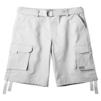 Pro klub Muški pamuk Twill Cargo kratke hlače sa pojasom 30 - 52