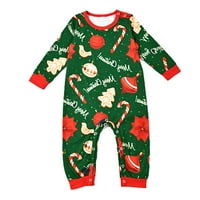Božićne pidžame za obiteljski božićni roditelj-dijete odijelo za djece od djeteta Xmas Porodično podudaranje
