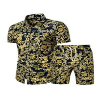Musuos muškarci Ljeto plaža kratke majice kratkih rukava odjeću havaii jogging dukventuit