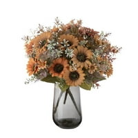Podružnica, veštački suncokret Bouquet Dekorativno ne-izblijedjelo vjenčanje puno vitalnosti bujno cvjetanje