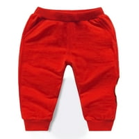Paille Kids ravne noge casual pantalone Aktivni igrački dno Solid Color Sport Jogger Pant hlače Sive