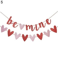 SunsuNrise Romantični baloni Dekorativna zastava Valentines Party Paper Paper Baner Viseći ukras