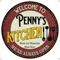 Penny's Kitchen 14 Okrugli metalni znak Bar Game Sobna zidna dekor 100140040273