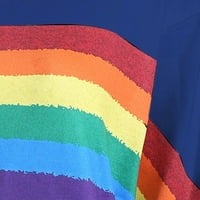 Iopqo Hoodies za žene Žene Ležerne prilike San Carewer Rainbow Pulover Bluze Košulje Duge dugih rukava