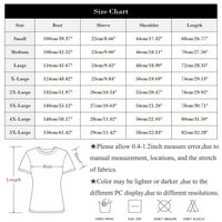 V-izrez bluza Radna odjeća Grafički otisci vrhovi kratkih rukava Moda za žene Multicolor 5xl