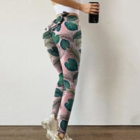 Cleance za žene Hlače Žene Visoki struk Stretch Strethcy Fitness Tajice Yoga hlače Sport pantalone Rollbacs