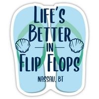 Nassau Bahami suvenir Vinil naljepnica za naljepnicu Flip Flop dizajn