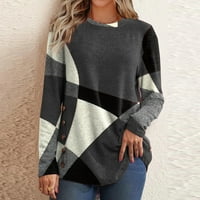 Samickarr pulover džempere za ženske ležerne prilike ležerne prilike sa labavim fit plus tuničkim vrhovima