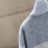 Znojivčići mens kaputa u Aaiyomet-u puni zatvarač sa zatvaračem Slim Fit Ležerni pleteni džemper sa džepovima
