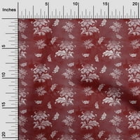 Onuone viskoznog dresova maroon tkanina cvjetna i prekrivajući materijal Ispisuje šivanje tkanine sa