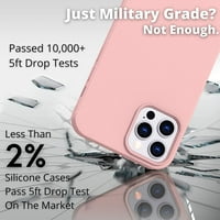 Southwit iPhone PRO MA Case Sand Pink, tečni silikonski udarni poklopac kutije za kušanje telefona,