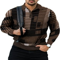 Muški Polo košulje T majice Dugi rukav Tee Muški atletski vrhovi teniski bluza Style A XL