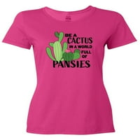 Inktastic Budite kaktus u svijetu punom pansione ženske majice