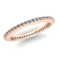 Prirodno .45ct okrugli rez Dijamantna ženska godišnjica Ženska godišnjica vjenčana vječna prstenasto