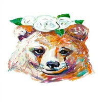 Medvjed sa cvjetnim krunskim posterom Ispiši Andy Beauchamp 15668