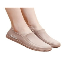 WAZSHOP Womenske kišne čizme Safty Garden Cipele klizne na čizmu Topla ravna radna cipela Ženska gležnjačka