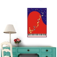 Svečani Grand Piano zidni naljepnica WM by Wallmonkeys