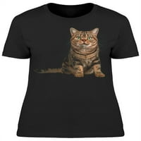Skoročka majica za polaganje mačke majica - MIMage by Shutterstock, žene velike žene