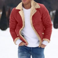Akiigool muški jakne puni zip mun hoodie zip up zimske šerpe obložene dukserice