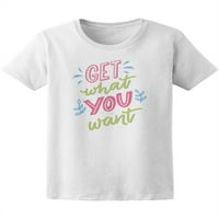 Motivacija: Nabavite ono što želite majicama -image by shutterstock, ženska x-velika