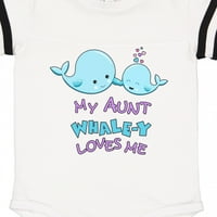 Inktastičnost Moja tetka Whale-y voli me poklon baby boy ili baby girl bodysuit