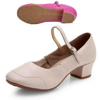 Aaiaymet Ljetne sandale za žene Žene Čvrsto kolor kopča puna jedina gumena gumena potpetice za plesne