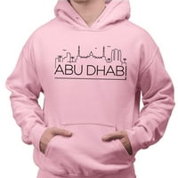 Skyline Abu Dhabi Dukserice sa duhovima unise x-velika ružičasta