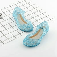 Cathery Girls Kids Ljetne kristalne sandale smrznute princeze Jelly visokog pete za cipele princeze