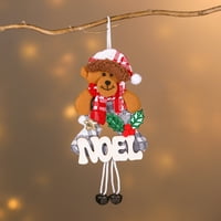 Božićni ukrasi Xmas Poklon Santa Claus Snowman Bell Charm Božićne stablo Privjesak viseći ukras