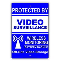 Zaštićeno video nadzorom bežične prateće sigurnosne kopije baterije OFF-web mjesto za pohranu UPOZORENJE