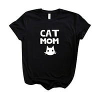 UUBLIK ženska modna mačka za majicu s kratkim rukavima