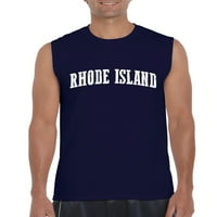 Arti - Muška grafička majica bez rukava, do muškaraca veličine 3xl - Rhode Island