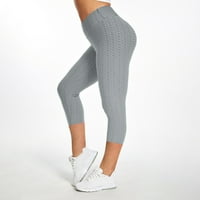 Petite široke pantalone za noge za žene Boho Bubble Difling vježbanje fitnes trčanje visokih struka