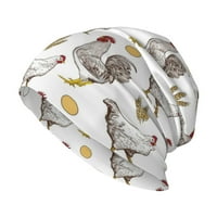 Pileći uzorak Slouchy Beanie za žene Muškarci Stretch Sleep Hat Function Poklon Jesen / Ležerska odjeća