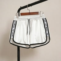 Pgeraug Active Fit Yoga kratke hlače za pokretanje trenema za fitness Sportske hlače za žene bijela