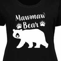 Inktastični mawmaw medvjed u majici bijele žene plus veličine