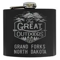 Grand viljuške Sjeverna Dakota Laser Graved Istražite otvoreni Suvenir oz Oz nehrđajući čelik OZ FIKSC