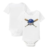 Dojenčad sitni otvor bijeli Toronto Blue Jays Hat Crossbats Bodysuit