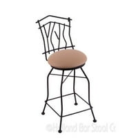 Holland bar stolica Aspen in. Dekorativna okretna stolica za okretni nosač sa FAU kožnom sjedalom -
