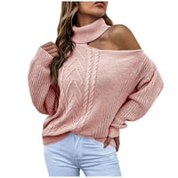 Dukseri za djevojke mekani kućni odmor ženski džemperi ružičasti veličine l