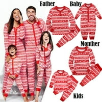 Tata Mom Kids Baby Family Božićni pidžami Elk pamuk Xmas Night odjeća PJS set