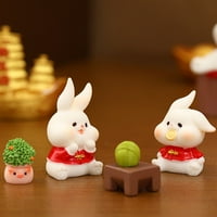Yoone svinjski ukrasi životinjski ručni crtani ukrasni živopisni oblik ukrasite zečje zodijak zečice