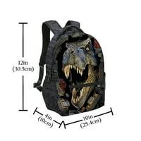 Dinosaur ruksak za dječake, lagane školske torbe za dječake, ruksake za dječake za djecu primarnu juniorsku