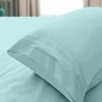 Komfil bambusov jastuk za jastuk - mekši od pamuka, Wicking vlage, bez bledavanja - kralj -THITE