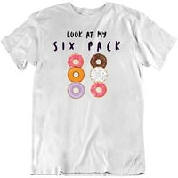 Pogledaj moj SI FUNNY NOVELTY Food Donut Humor modni dizajn Pamučna majica mornarica