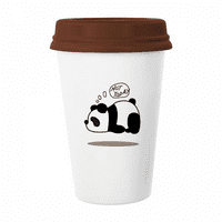 Mašta panda plutajuće oči peglica kava pijenje staklo posude CEC CUP poklopac